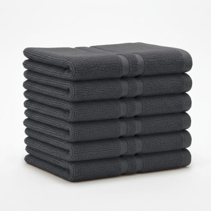 Terry Cotton Hand Towels Pack of 6 – 14x21 Inches