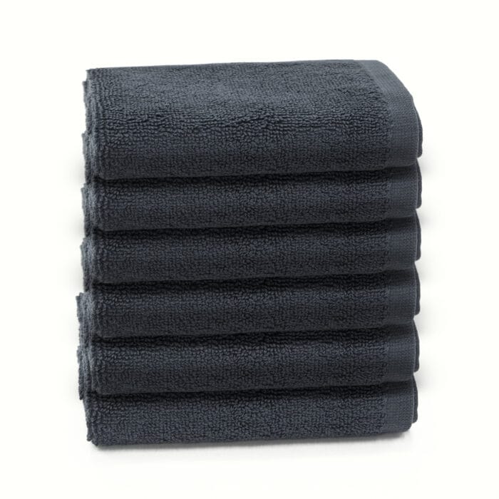 100% Cotton Terry Face Towels Pack of 6 – 12x12 Inches