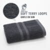 Terry Cotton Hand Towels Pack of 6 – 14x21 Inches