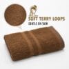 Terry Cotton Hand Towels Pack of 6 – 14x21 Inches