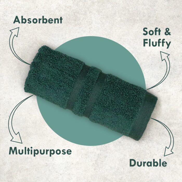 Terry Cotton Hand Towels Pack of 6 – 14x21 Inches