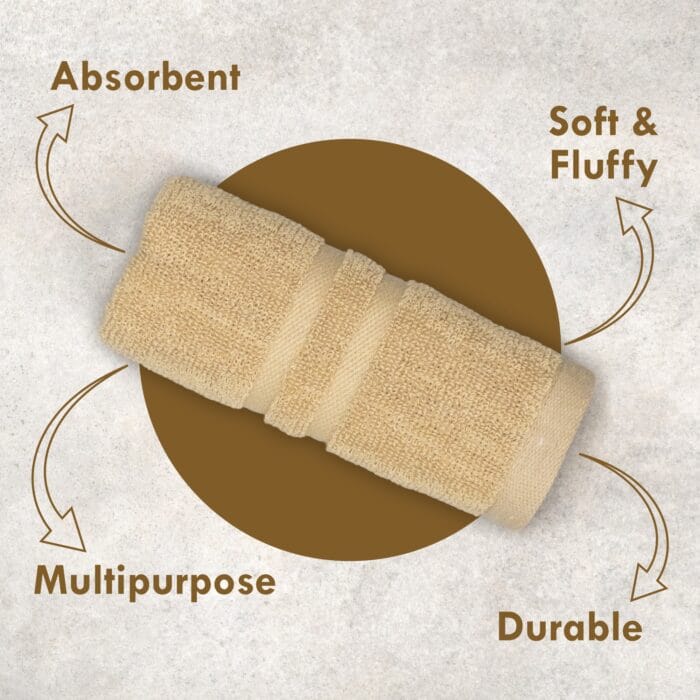 Terry Cotton Hand Towels Pack of 6 – 14x21 Inches