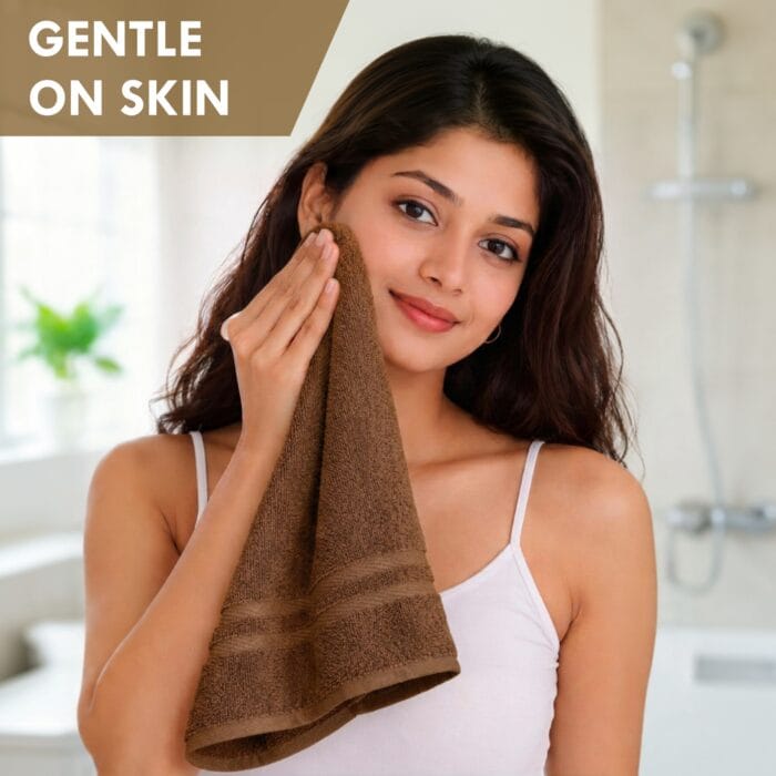Terry Cotton Hand Towels Pack of 6 – 14x21 Inches