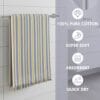 100% Cotton Bath Towels 30x60 Inch, Pack of 2, Quick Dry