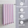 100% Cotton Bath Towels 30x60 Inch, Pack of 2, Quick Dry