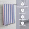 100% Cotton Bath Towels 30x60 Inch, Pack of 2, Quick Dry