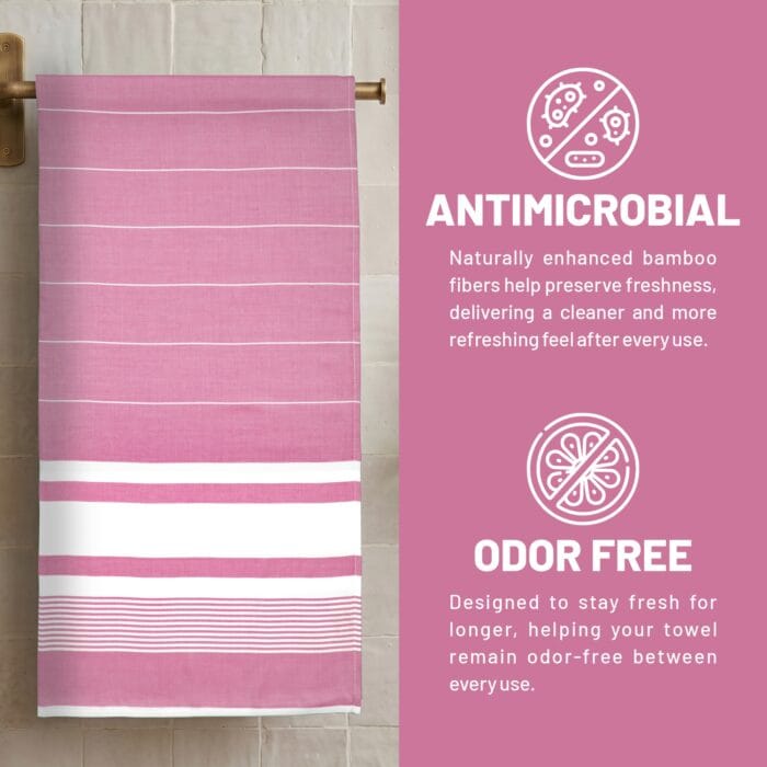100% Pure Bamboo Bath Towel Highly Absorbent – Soft, Eco-Friendly