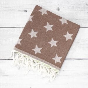 100% Pure Cotton Turkish Style Bath Towels - Clay Soil