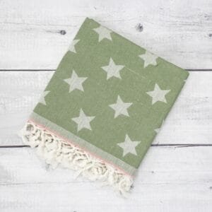 100% Pure Cotton Turkish Style Bath Towels - Dusty Olive
