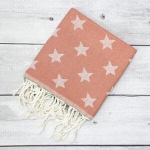 100% Pure Cotton Turkish Style Bath Towels - Light Coral