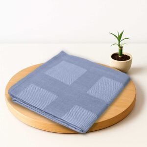 100% Pure Bamboo Bath Towels – Pin Stripe - Denim Blue
