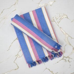100% Cotton Bath Towels 30x60 Inch, Pack of 2, Quick Dry - Wisteria Blue