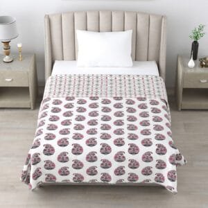 100% Pure Cotton 3-Layer Reversible Dohar – Printed & Breathable