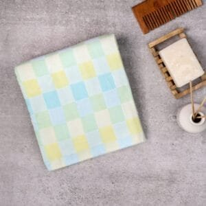 Zero Twist Cotton Bath Towel – Twin Layer, Ultra Soft - Pastel Green