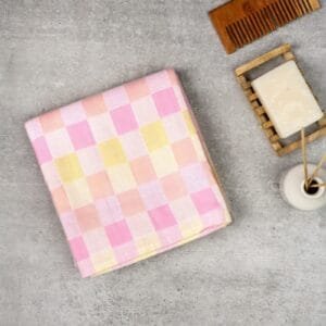 Zero Twist Cotton Bath Towel – Twin Layer, Ultra Soft - Pink