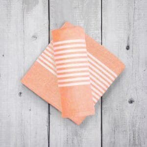 Natural Cotton Bath Towel 27x42 Inch, Pack of 2 – Soft and Absorbent - Pale Salmon