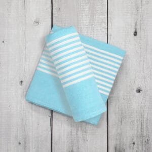 Pure Cotton Bath Towels 30x60 Inch, Pack of 2 – Soft and Absorbent - Sky Blue