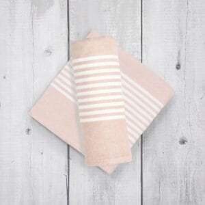 Pure Cotton Bath Towels 30x60 Inch, Pack of 2 – Soft and Absorbent - Soft Blush