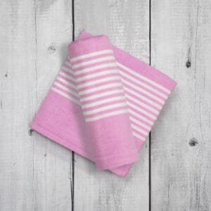 Natural Cotton Bath Towel 27x42 Inch, Pack of 2 – Soft and Absorbent - Baby Pink