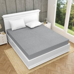 Terry Cotton Waterproof Fitted Mattress Protector - Grey
