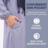 Abaya - Womens Ihram Dress for Hajj & Umrah - XL - Grey