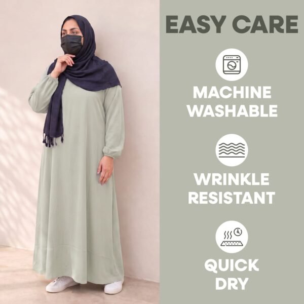 02 Abaya - Womens Ihram Dress for Hajj & Umrah - XXL - Pista Green