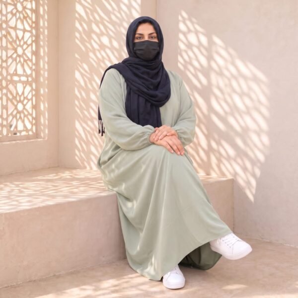 04 Abaya - Womens Ihram Dress for Hajj & Umrah - XXL - Pista Green