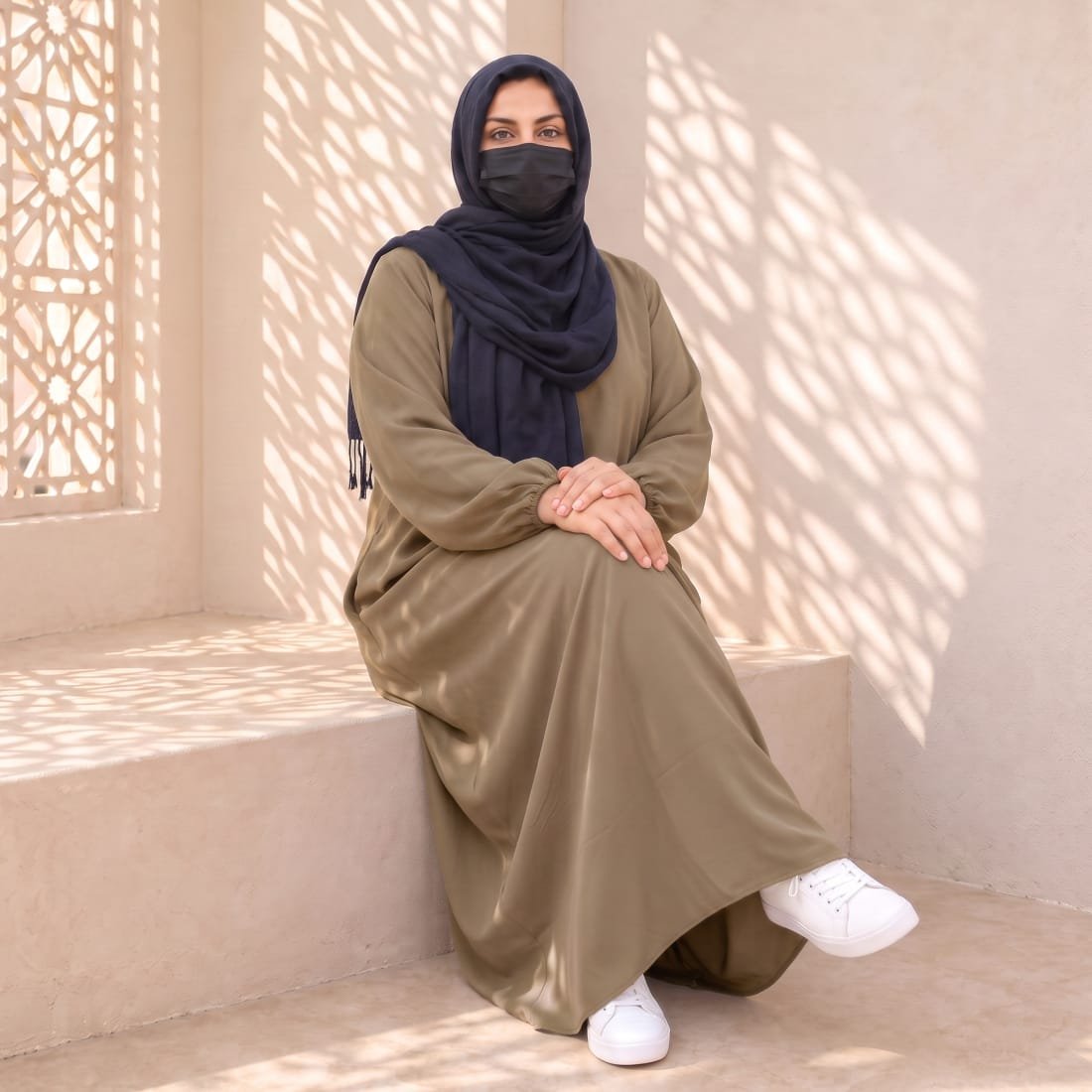 Abaya - Womens Ihram Dress for Hajj & Umrah - XXL - Beige - Image 4