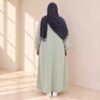 05 Abaya - Womens Ihram Dress for Hajj & Umrah - XXL - Pista Green