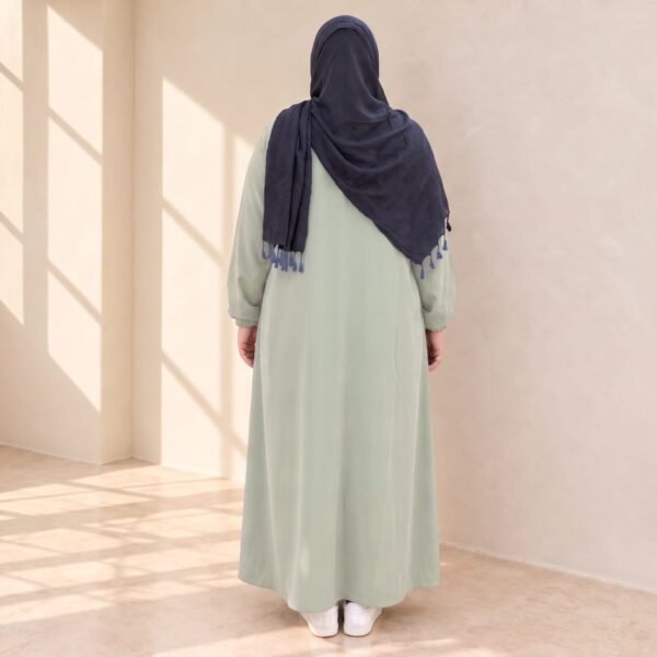05 Abaya - Womens Ihram Dress for Hajj & Umrah - XXL - Pista Green